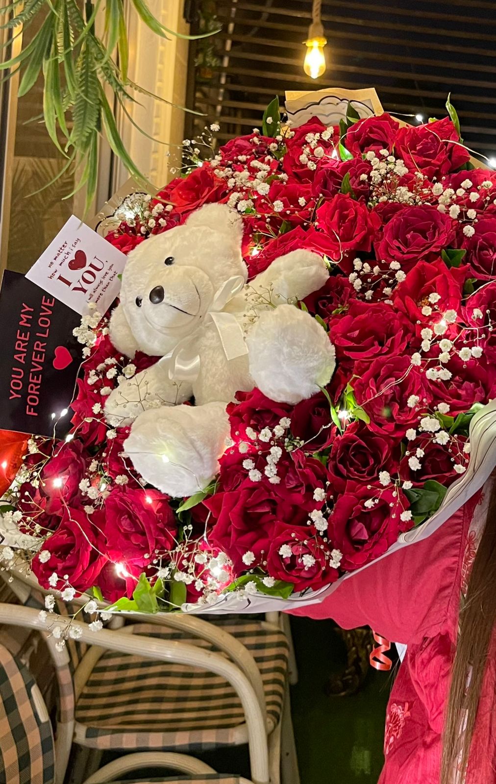 Teddy & Roses Large Boquet