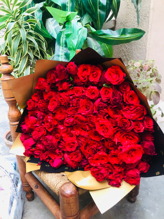 150 Red Roses Bouquet