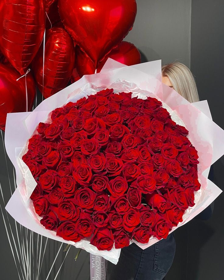 300 Red Roses Bouquet