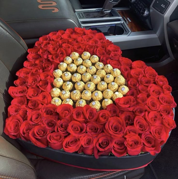 XL Roses & Ferrero Heart Box