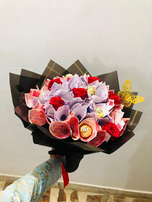 Round Shaped Money Bouquet