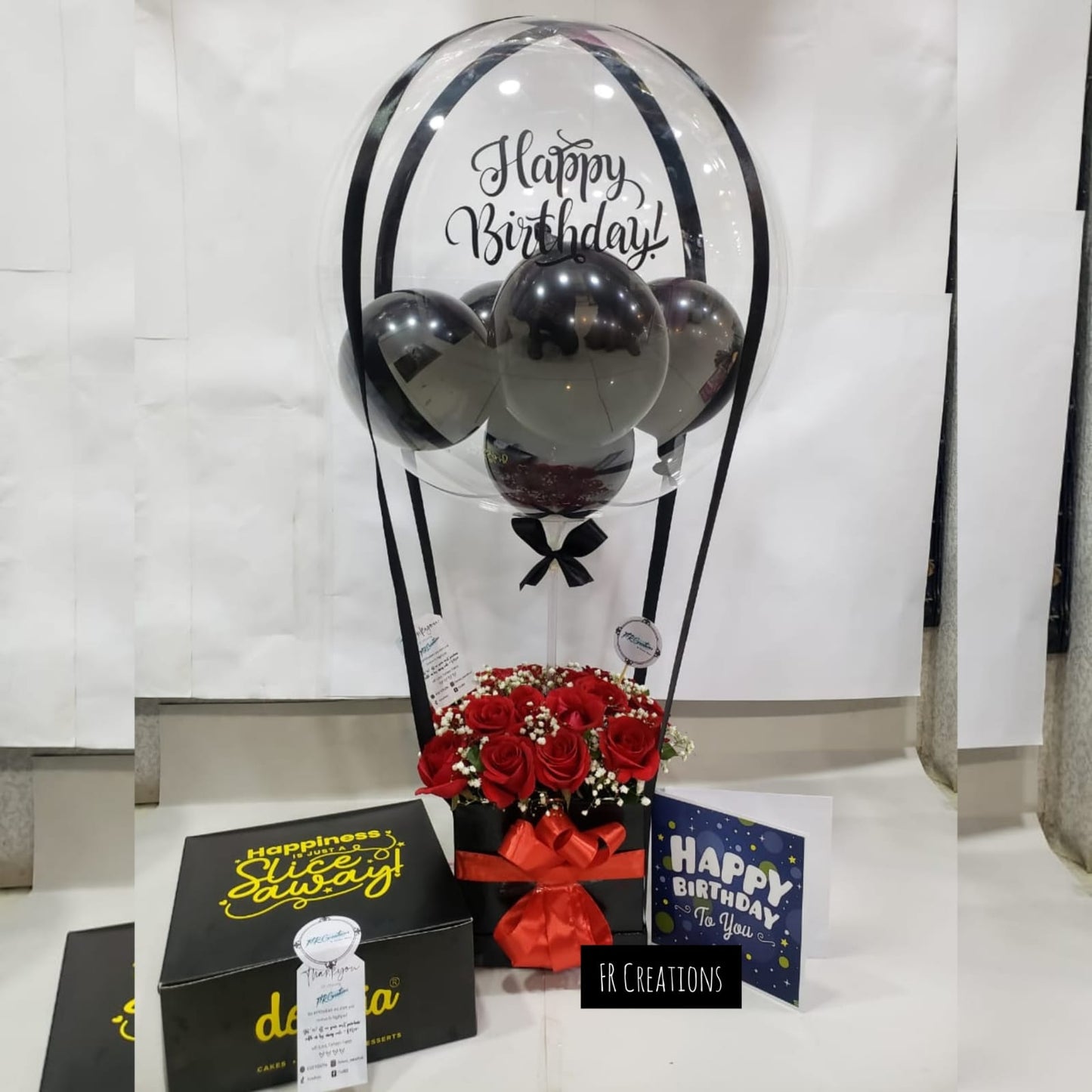 Floral Hot Air Balloon & Cake