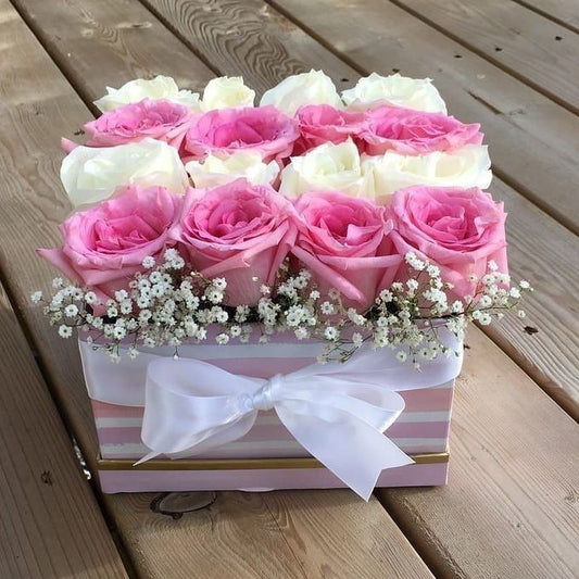 Pink & White Imported Box